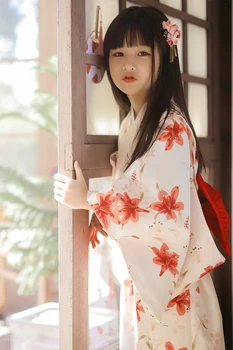 Japonų Tradicinio Stiliaus, Vaikų Kimono ilgomis Rankovėmis Vaikams, Kūdikių Mergaitės, Apranga, Rūbų Spausdinti Yukata Kostiumai 1Pcs ZL890