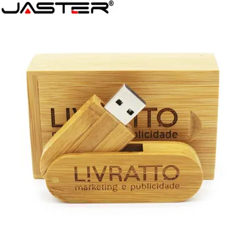 JASTER Medinė USB Pen Drive 4GB 8GB 16GB 32GB 64GB USB 2.0 Pendrive Pritaikyti LOGOTIPAS Memoria USB Raktas U Disko