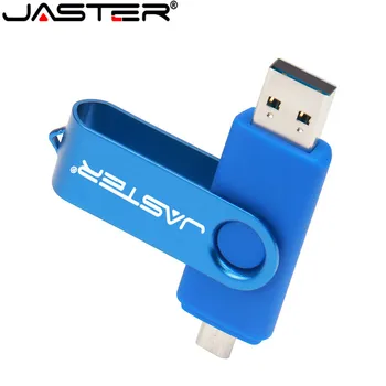 JASTER Nuiflash OTG 2.0 USB flash diskas 128gb pen drive 64gb 32gb 16gb pendrive Išorės Saugojimo Dvigubai Naudoti Lazdas, Aukštos kokybės