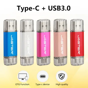 JASTER OTG Usb Stick Tipo C Pen Ratai 128 GB, 64 GB, 32 GB, 16 GB USB Flash Drive 3.0 Hoge Snelheid Pendrive voor Tipas-C Apparaat
