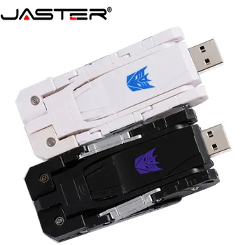 JASTER plastiko žaislas stiliaus U disko animacinis personažas, usb 2.0 flash drive transfomer 4GB 8GB 16GB 32GB 64GB transformacijos robotas