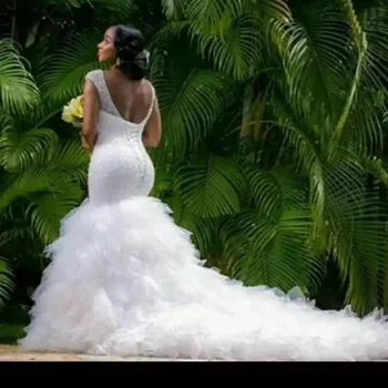Jaunavedžių vestuvių suknelė kamuolys suknelė aukštu kaklu ilgomis rankovėmis nėriniai siuvinėjimo vestuvių suknelė Plius dydis arabų Musulmonų Bridal vestuvinė suknelė