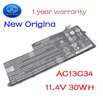 JC Naujas Originalus AC13C34 Nešiojamas Baterija Acer Aspire V5-122P V5-132 E3-111 E3-112 ES1-111M MS237 KT.00303.005 11.4 V 30WH