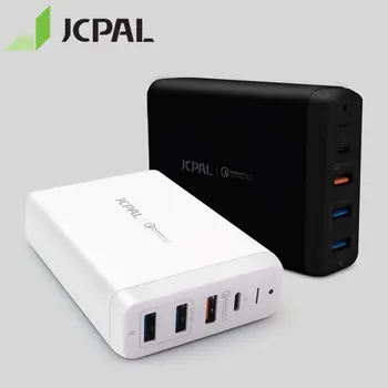 JCPAL Tipas-C PD Įkroviklis 60W 20V/3A Nešiojamas USB Greitas Įkroviklis, 3.0 18W 9V/2A Dual Band USB Uostų, Kelionės Įkroviklį su 1,8 M