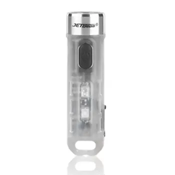 JETBEAM MINI-VIENA 500lm EDC LED Keychain Žibintuvėlis su UV/Žalia/Raudona RGB Sidelight Tipas-C Įkrovimo Mini Pocket Šviesos Fakelas
