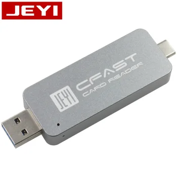 JEYI CFast Kortelių Skaitytuvas USB3.0 USB3.1 TIPAS-C TIPO Dual Port USB-USB-C Nešiojamų CFast2.0 Reader USB3.1 GEN2 10Gbps