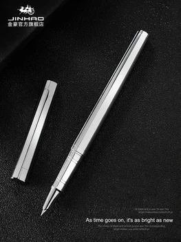 Jinhao 126 Fontanas Pen 0.38 mm Plunksnų Caligraphy Pen Juodo Plieno Aukštos Kokybės Rašalas Rašikliai Rašyti Metalo Studentų mokyklinės prekės