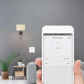 Jinvoo smart Zigbee jungiklio, Smart touch šviesos jungiklis ES Alexa, Google 