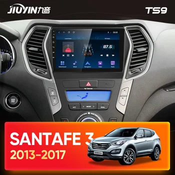 JIUYIN C Tipo Automobilio Radijo Multimedia Vaizdo Grotuvas, Navigacija, GPS Hyundai Santa Fe 3 2013 m. - 2017 M. 