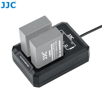 JJC USB Dual Baterijos Kroviklis skirtas Fujifilm X100V X-T200 X-A7 XT3 X100F X-Pro2 XT30 XT20 XT10 NP-W126 NP-W126S Pakeičia BC-W126S