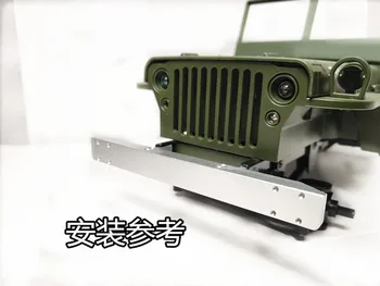 JJRC Q65 1:10 2.4 G 4WD Nuotolinio Valdymo Jeep RC Automobilių atsarginės dalys atnaujinti metalo priekinis bamperis