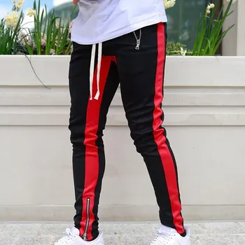 JODIMITTY 2020 Mados Streetwear Sweatpants Poilsiu Priežastinis Sportinę Zippper Kelnės Atsitiktinis Vyrų Hip-Hop Sweatpants Kelnės