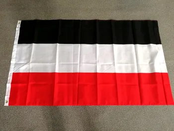 Johnin 90x150cm juoda balta raudona prekybininkų Šiaurės vokietijos Konfederacijos vėliava
