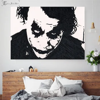 Joker Filmą Paveikslas Kūrinys Derliaus Drobė Spausdina Šiuolaikinės Tapybos Plakatai Sienos Menas Nuotraukas Kambarį Apdaila, Be Rėmelio