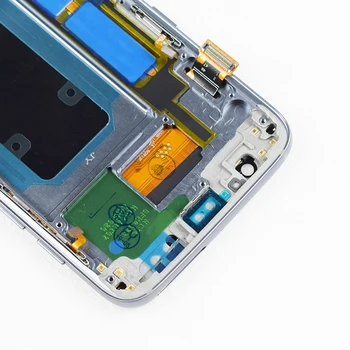 Jokio Defekto, yra LCD Samsung Galaxy S7 Krašto G935F Ekranas Su Rėmo Jutiklinis Ekranas Asamblėjos SM-G935F LCD Ekranas