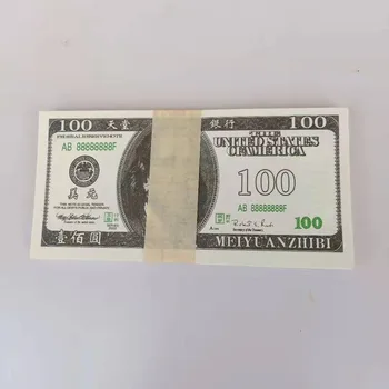 Joss Popieriaus deginimas pinigų mirę $100 netikrų pinigų paaukoti prekių luito doleris alavo folija Azijos aukso knyga