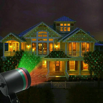 Juda Visas Dangaus Žvaigždė Lazerinis Projektorius Kraštovaizdžio Apšvietimas Raudonas ir Žalias Kalėdų Vakarėlį LED Etape, Šviesos, Lauko, Sodo Vejos Lazerio Lempa