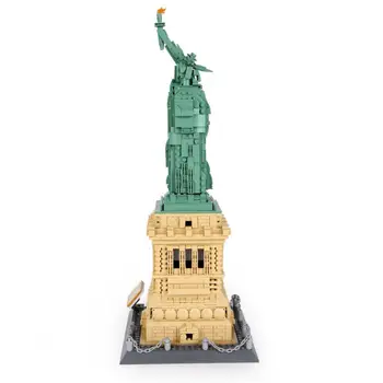 Jungtinių valstijų niujorko Laisvės Statula building block visame pasaulyje žinomų architektūros MODELIS plytų švietimo žaislų kolekcija