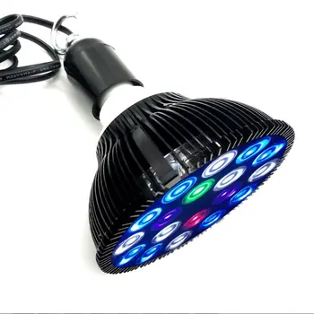 Juoda dėmesio Akvariumas LED šviesos diodų (led) pet Apšvietimo žuvų bakas, lempos augalų lemputė 50/54W dėl sūraus jūros koralų rifas karterio dumbliai