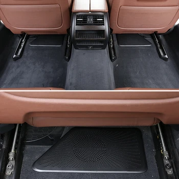 Juoda sėdynė oro išleidimo angos lipdukai G11 G12 AC Šildytuvas apdaila Grindų po sėdyne įleidimo Ortakio Grotelių BMW 7 Serijos 2016-2019