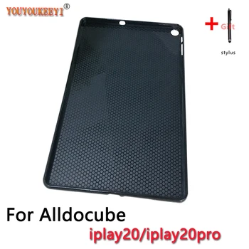 Juoda TPU soft shell Atveju Alldocube iplay20 10.1 colių Tablet Anti-susidūrimo apsauga atveju kubo iplay20pro 2020 m. +dovanos