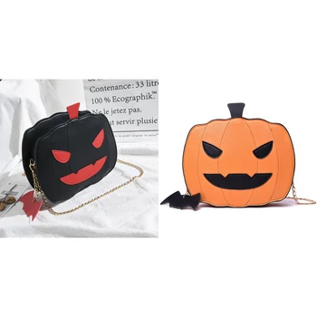 Juokinga Moliūgų Žibintų Grandinės Moterų Pečių Krepšiai Cute Halloween Crossbody Krepšys Merginos 2020 Dizaineris Šalies Sankabos INS