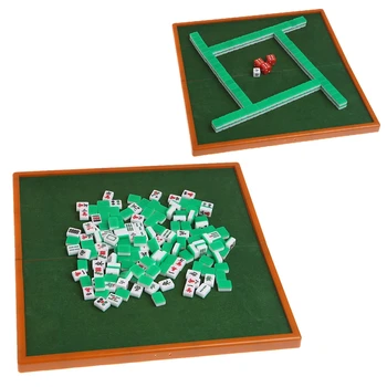 Juokinga, Nešiojamas Mini 144 Mahjong Nustatyti Mah jong Lentelė Tradicinis Žaidimas, Kelionės, Sulankstomas, Patogu