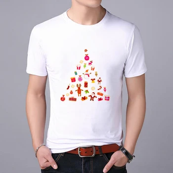 Juokinga Santa Claus spausdinti VYRŲ T-shirt Viršuje Tees Kalėdų marškinėlius Kalėdų Spausdinti Vyrų Marškinėliai Santa Claus Tee Marškinėliai 2020 m.