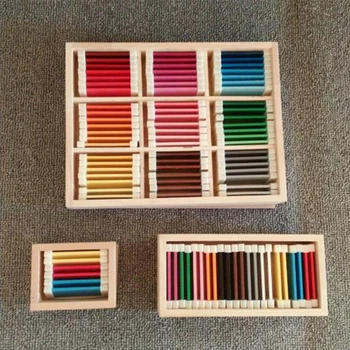 Jutimo Montessori Mokymosi Medžiagos Spalva tablet medinis langas ikimokyklinio žaislas