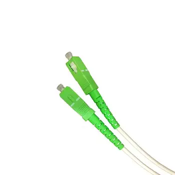 Kabelio fibra optica SC-APC monomodo simplex 9-125 3 M Blanco