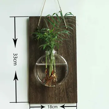 Kabo stiklo vaza kabinti puodą konteinerio sienos puošmena sienos aktą vaidmenį ofing literatūros hydroponic augalai
