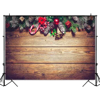 Kaimiškas medinių grindų fonas fotografijai Kalėdų pušies naujagimių potrait fotosesiją fotografijos studija, photocall