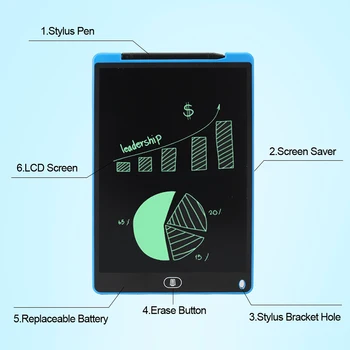 KaKBeir Grafinis Planšetinis Piešimo Tabletę 12 Colių lcd Raštu Tabletė LED Šviesos Piešimo Bloknotas Skaitmeninis Valdybos Elektroninių Smart Notebook