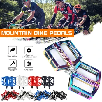 Kalnų Dviračių Pedalų neslidus Dviračių Platforma Butas Pedalai už Kelių Kalnų BMX MTB Fixie Dviratį Dviračiu Ultralight Aliuminio