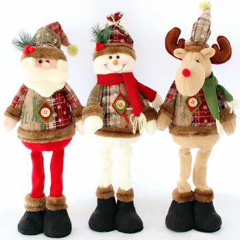 Kalėdų Eglutė Dekoras Naujųjų Metų Ornamentu Elnių, Sniego Santa Claus Nuolatinis Lėlės Namų Puošybai Linksmų Kalėdų Aukštis