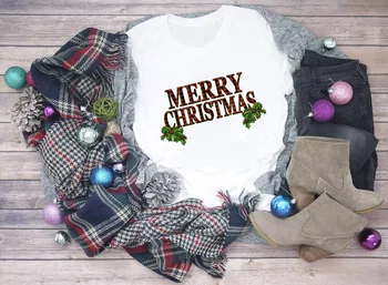 Kalėdų Eglutė Spausdinti Viršūnes Moterų 2020 M. Linksmų Kalėdų Harajuku T-shirt Estetinės Grafinis Šalies Tee Moterų Drabužių Kalėdos Tees 2020 m.