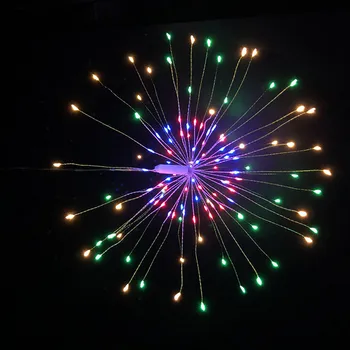 Kalėdų LED Kabinti Starburst String Žibintai 100-200 Led Fejerverkų Pasakų Girliandą Kalėdų žiburiai, lauko Šalies Namų Dekoro
