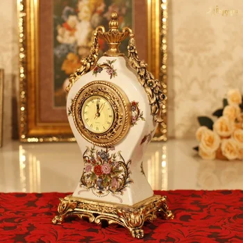 Kalėdų Retro Namų Dekoravimo Europos dekoratyvinės laikrodžio imitacija vaza kambaryje kūrybos klasikinis prabangos, pratybos žiūrėti vaza
