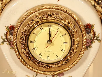 Kalėdų Retro Namų Dekoravimo Europos dekoratyvinės laikrodžio imitacija vaza kambaryje kūrybos klasikinis prabangos, pratybos žiūrėti vaza