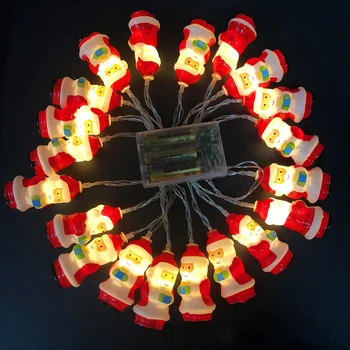 Kalėdų Senelis Kalėdų LED String Šviesos Girlianda Pasakų Žibintai Festivalis 