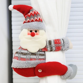 Kalėdų Užuolaidų Sagtis Dekoro Santa Claus Briedžių Sniego 