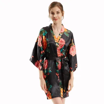 Kambariniai Suknelė Moterų Sleepwear Moterų Kimono Seksualus Nightie Šilko Skraiste Namų Kostiumas Moterims moteriški Vasaros Sundress Satino Suknelė