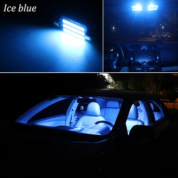 KAMMURI 23Pcs Klaidų-Balta BMW X6 E71 E72 led LED Interjero Kojoms Durų Licenciją Plokštelės Šviesos Rinkinys (2007-)