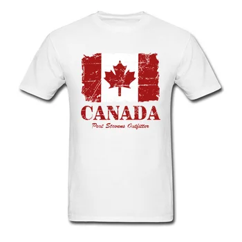 Kanados Klevo Lapas Vėliava Šalis T Shirt Mens Aukštos Kokybės Mados Atsitiktinis Viršūnes & Tees Atsitiktinis Marškinėlius Vyrų Marškinėlius 2018