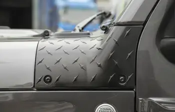 Kapoto Kampas Wrap Padengti Apdailos Lipdukas Lipdukas Variklio Lipdukas, skirtas Jeep Wrangler JL 2018 2019 Gladiatorių JT 2020 ABS Automobilio Aksesuaras