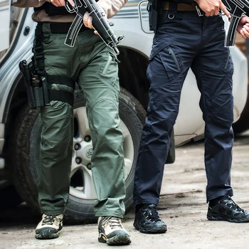 Karinės Taktinės Kelnės Vyrams, Vandeniui Miesto SWAT Kovos su Kariuomenės Kelnės Vyrams Multi-Kišenės dilimui Poilsiu Plius Dydis S-5XL
