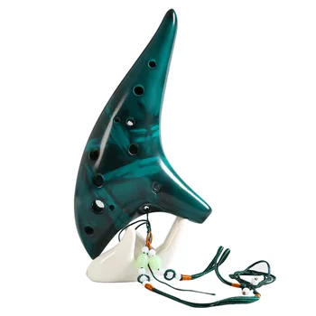 Karšta 12 Skyles Rūkyti Ocarina Povandeninis laivas Stiliaus Muzikos Instrumentas Muzikos Mylėtojas Pradedantiesiems Priemonė MVI-ing