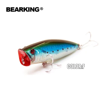 Karšto modelio kokybė Bearking prekės Popper 1PC 8cm 20g Sunku Žvejybos Masalas Suku Masalas Ežero, Upės Žvejybos Wobblers Karpių Žvejybos Masalus