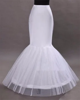 Karšto Pardavimas Naujų Undinė Apatiniai sijonai, Vestuvių Suknelė Balta Nuotakos Krinolīns Vakare Prom Dresses Sandėlyje Mergina