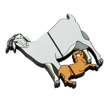 Karšto Pardavimo Animacinių filmų Antilopių Avių USB Flash Drive, Ožkos Pen Drive 4GB 8G 16GB 32GB Flash Atminties kortelė Saugojimo Mini U disko Pen Ratai
